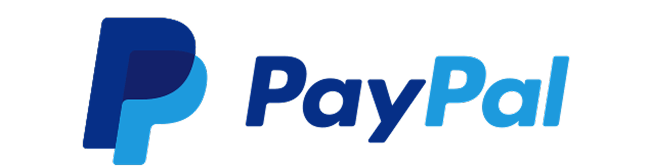 A blue and light blue stylized letter 'P' alongside the text 'PayPal' in a gradient of dark blue to light blue.