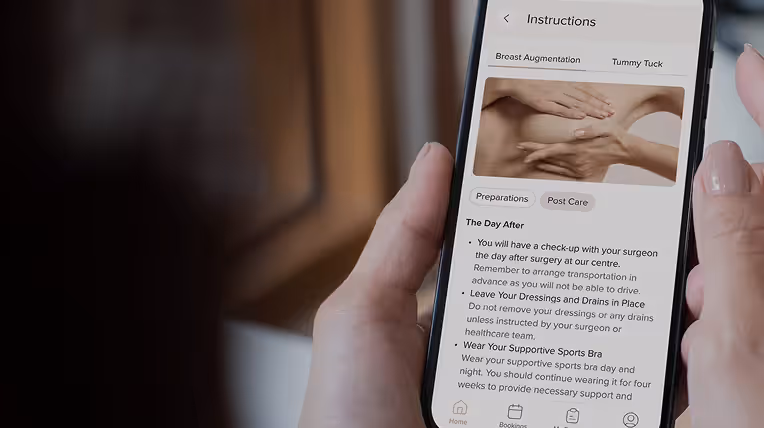 A smartphone showing recovery tracking
