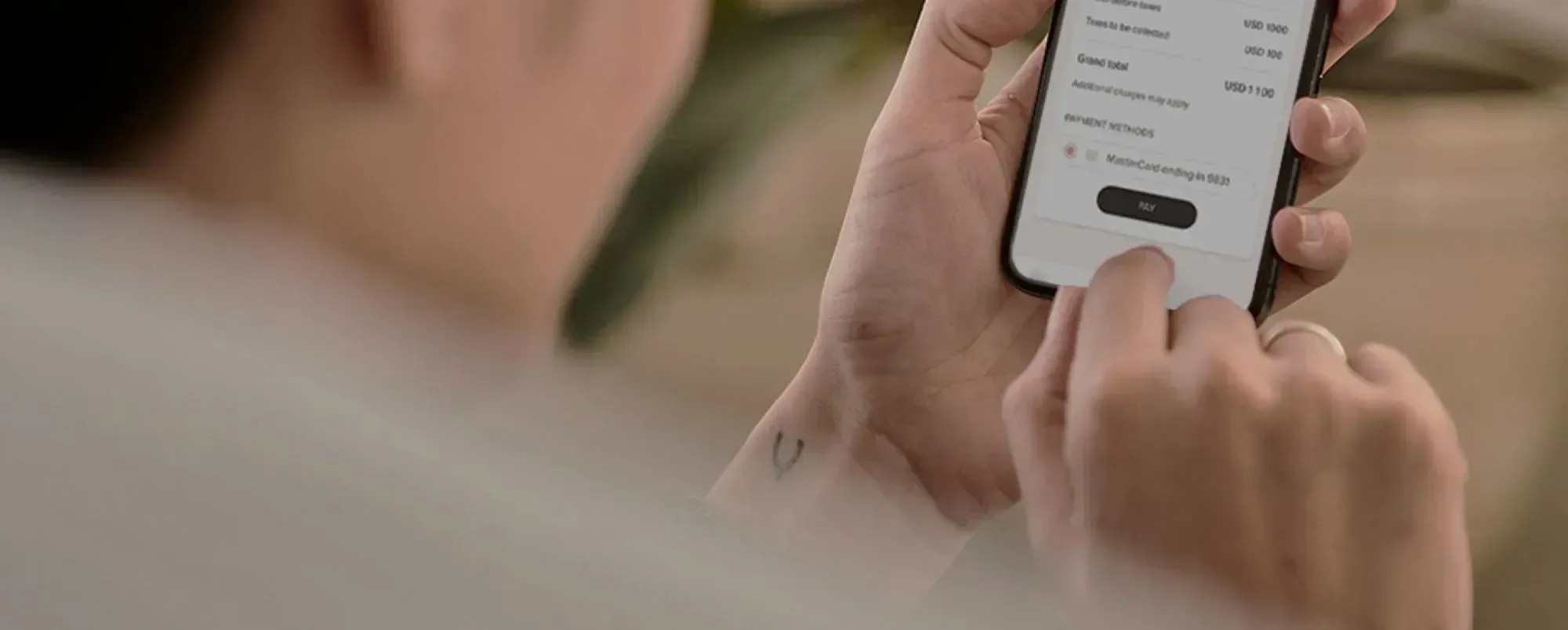 Booking and payment flow in the Adoreal app