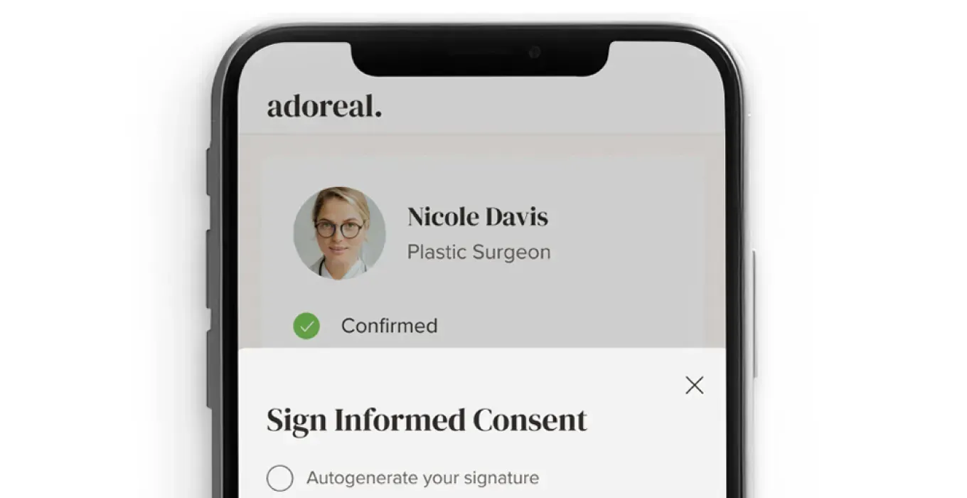 Digital paperwork in the Adoreal app