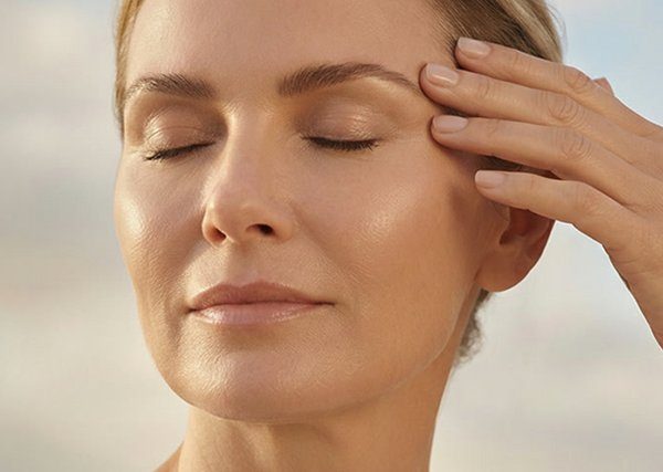 BOTOX patient with smooth, relaxed expression