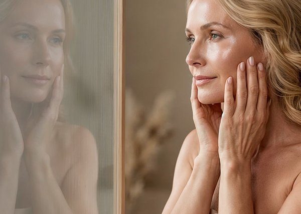 Dermal filler patient with refined facial contours