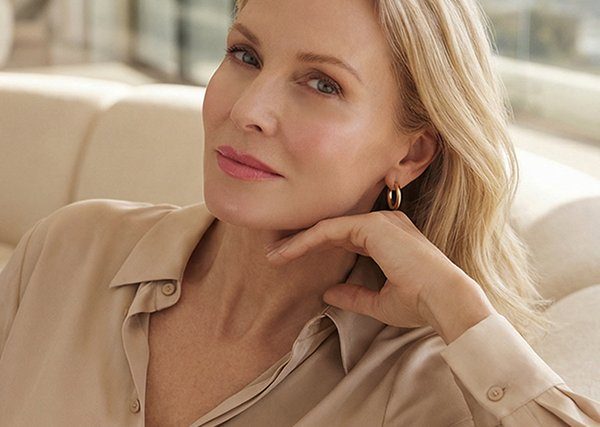 Facelift patient with refreshed, natural-looking skin