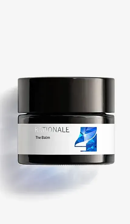 A jar of the balm on a white background