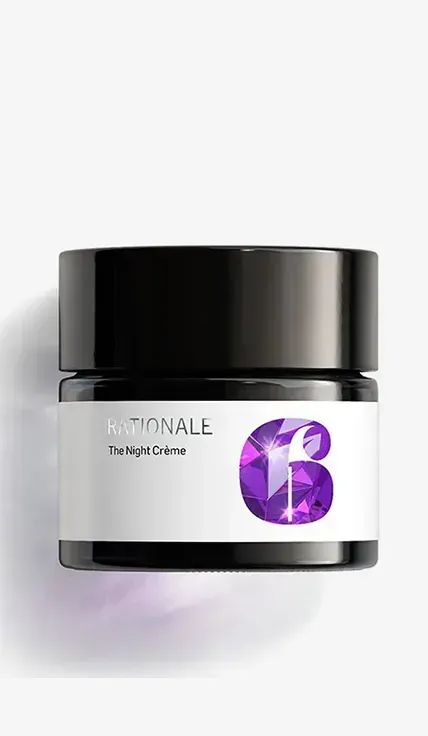 A jar of the night creme on a white background