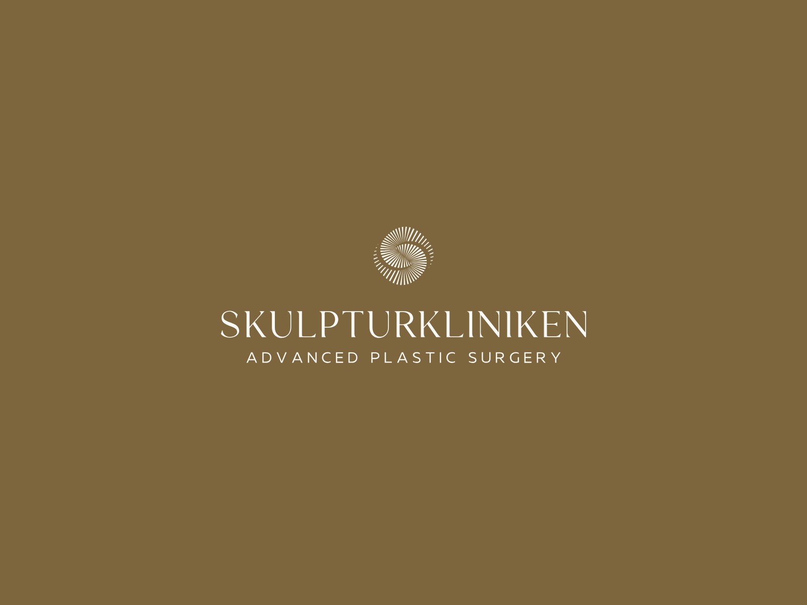 Skulpturkliniken logo, inspired by the Golden Ratio