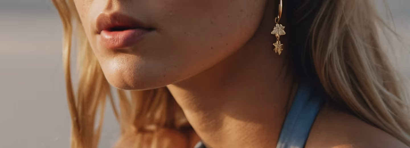 Woman's jawline and neck with smooth, firm skin after XERF radiofrequency treatment