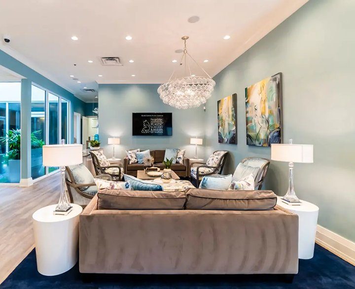 The lobby of Aesthetic Plastic Surgery & Med Spa of Naples